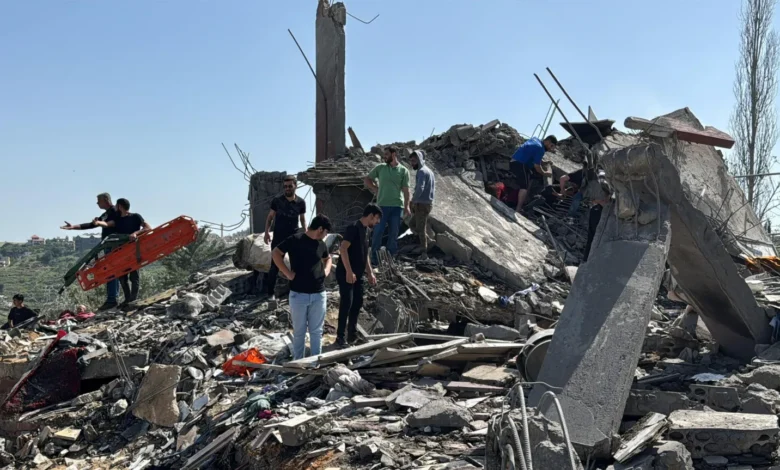Lebanon Israeli strikes ; Reports say Dozens Killed Following New Israeli Air Strikes 1 IMG 1273